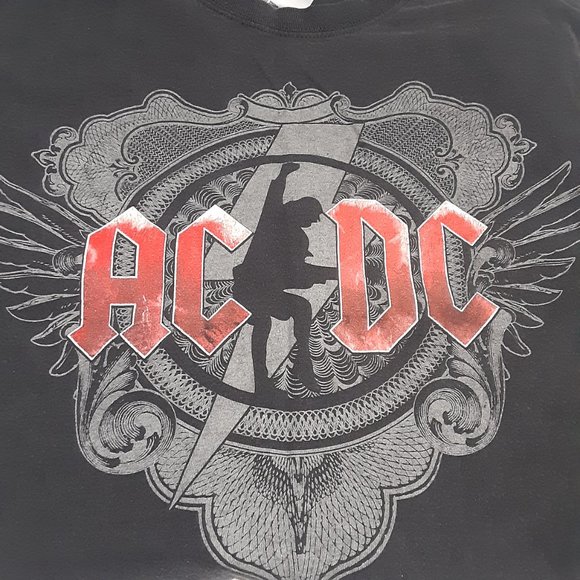 AC/DC Men's Black Ice Tour 08/09 T Shirt in Size M - Picture 1 of 6